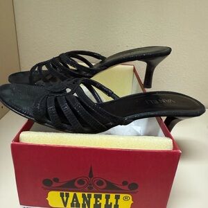 Van Eli Strappy Black Heels